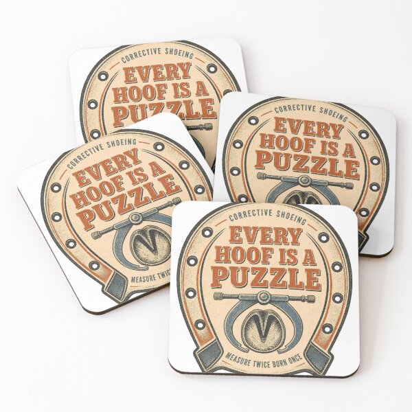 Item preview, Every Hoof Is A Puzzle Correction Fitting Badge designed and sold by BoosterShop.