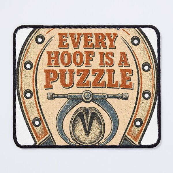 Item preview, Every Hoof Is A Puzzle Correction Fitting Badge designed and sold by BoosterShop.