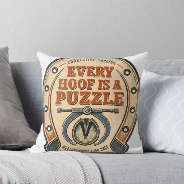 Item preview, Every Hoof Is A Puzzle Correction Fitting Badge designed and sold by BoosterShop.