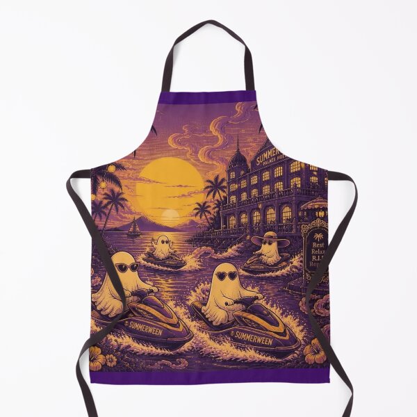 Item preview, Spooky Summerween Jet Skiing designed and sold by Shelley Loewnau-Jones Studio.