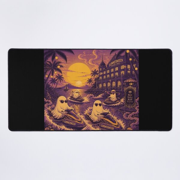 Item preview, Spooky Summerween Jet Skiing designed and sold by Shelley Loewnau-Jones Studio.