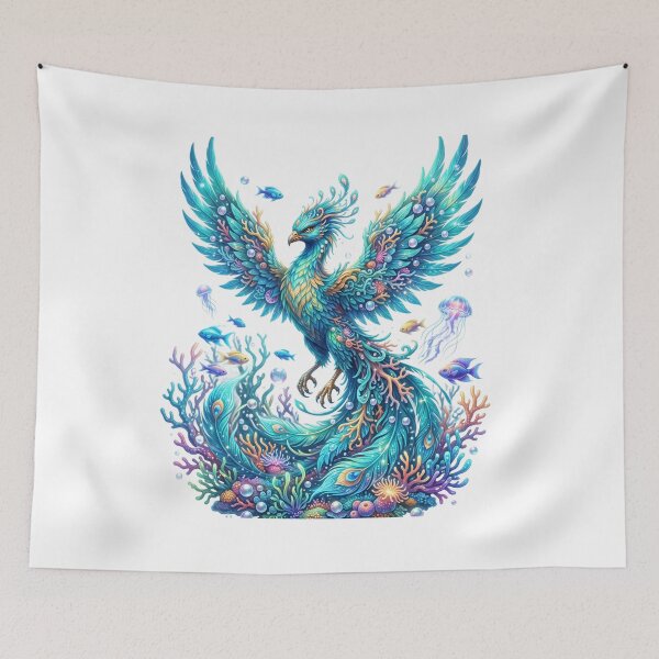 Item preview, Phoenix reborn beneath the sea designed and sold by kidoramagic.