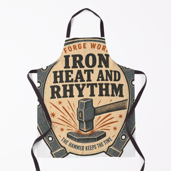 Item preview, Iron Heat and Rhythm blacksmithing badge designed and sold by BoosterShop.