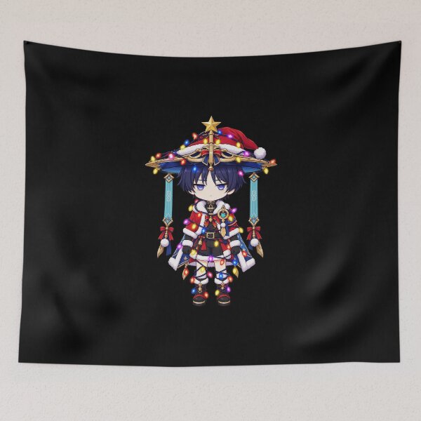 Item preview, Wanderer Genshin Impact Christmas Lights Tangled Deadpan designed and sold by SolenneAzur.