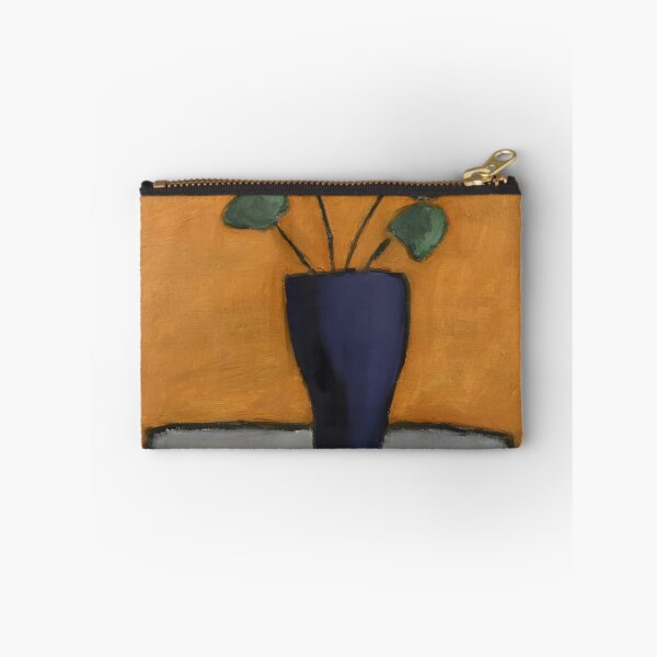 Item preview, Botanical Leaves in Dark Blue Vase designed and sold by vintatchie.