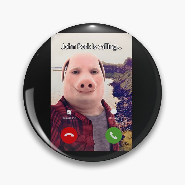 Artikelvorschau, John Pork ruft an – Lustiger Anrufbeantworter entworfen und verkauft von clothesNlife.