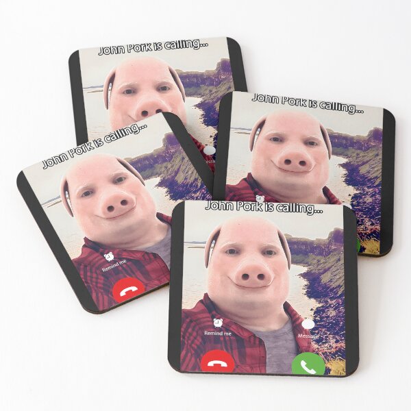 Item preview, John Pork Is Calling Funny Answer Call Phone designed and sold by clothesNlife.