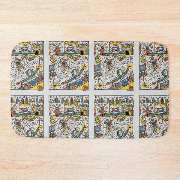 Item preview, Pug Mini Golf Champion designed and sold by PictoVibe.