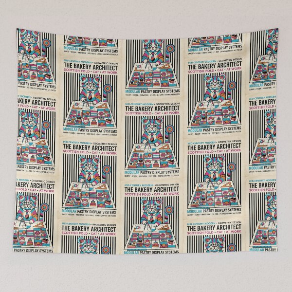 Item preview, Scottish Fold Bakery Architect designed and sold by PictoVibe.