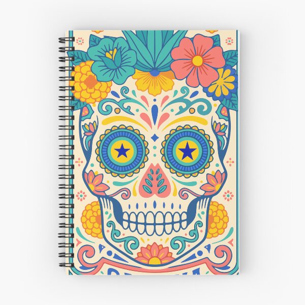 Item preview, Sugar Skull — Day of the Dead Ornamental Art | Purple Gold Flat Illustration designed and sold by  Ojo de Lilith.