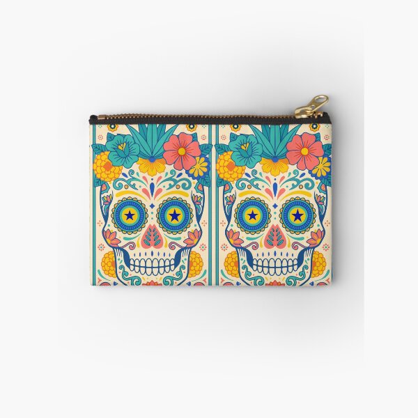 Item preview, Sugar Skull — Day of the Dead Ornamental Art | Purple Gold Flat Illustration designed and sold by  Ojo de Lilith.