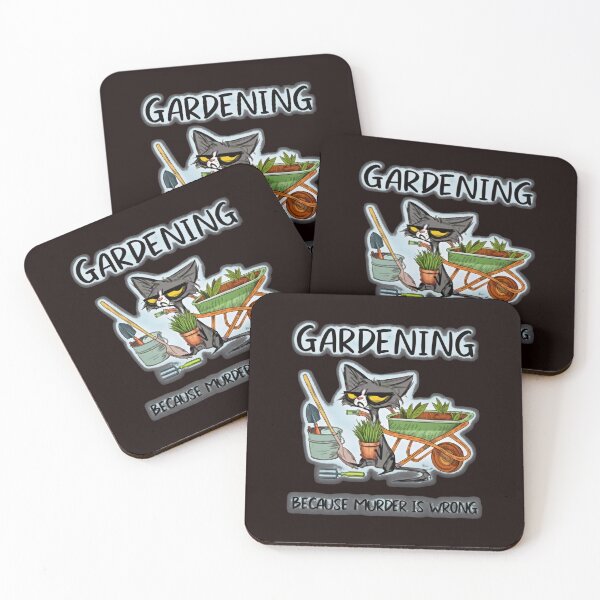 Item preview, Grumpy Cat Gardening Because Murder Is Wrong  designed and sold by FlipStrawSpot.