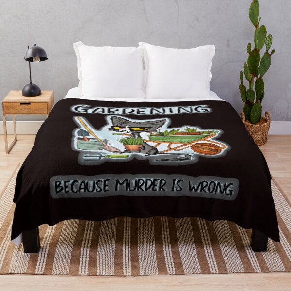 Item preview, Grumpy Cat Gardening Because Murder Is Wrong  designed and sold by FlipStrawSpot.