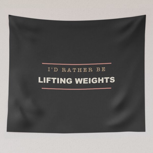 Item preview, I'd Rather Be Lifting Weights - Bodybuilding designed and sold by RetroThreadWorks.