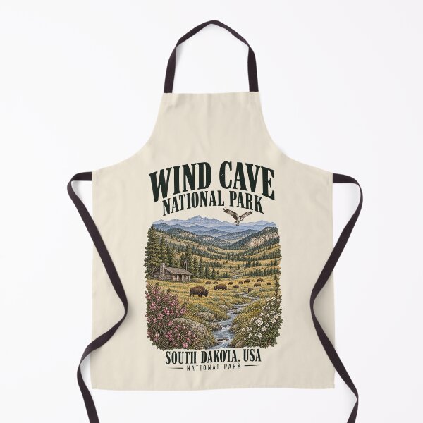 Item preview, Wind Cave National Park, South Dakota, USA [Vintage Illustration] designed and sold by elektronen.