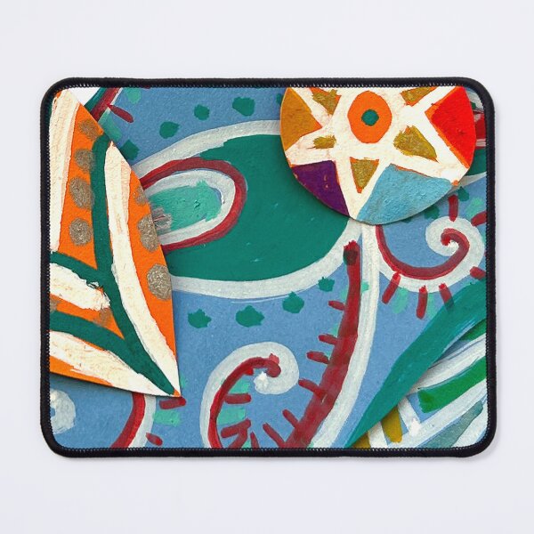 Item preview, Colorful Folk Bird Paisley Star Art designed and sold by Fani*.