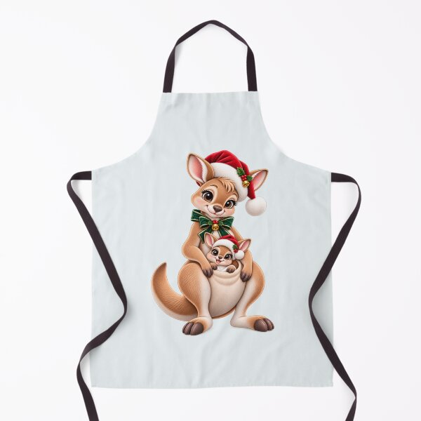 Item preview, Cute Christmas Kangaroo Mom and Baby Joey – Australian Holiday Animal designed and sold by HO•Designs.