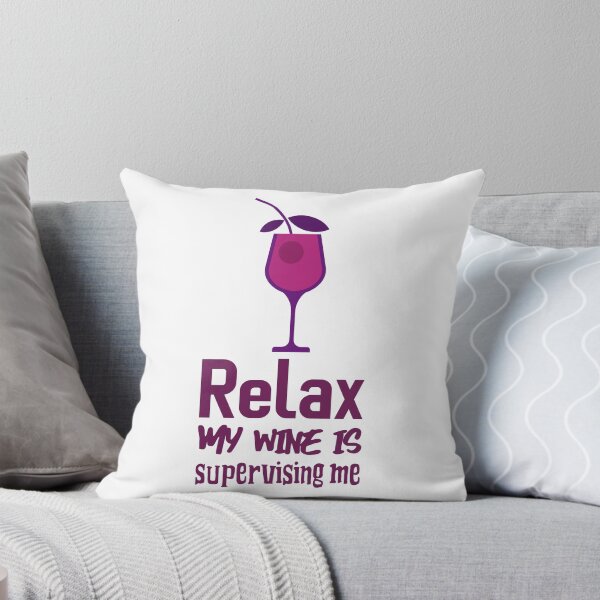 Item preview, RELAX - My wine is supervising me  designed and sold by CreationsbYKz.
