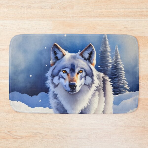 Item preview, Wolf Walking Through Snowy Pines designed and sold by Gustavo Navarro.