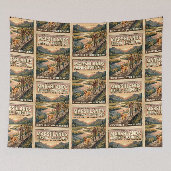 Item preview, Golden Retriever Birdwatching Guide designed and sold by PictoVibe.