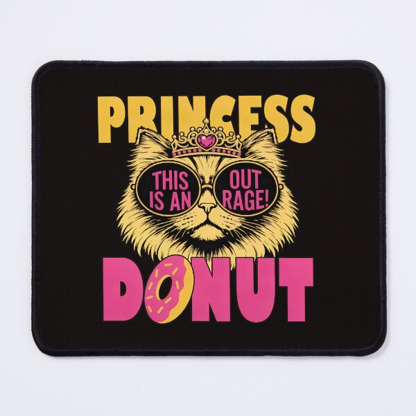 Item preview, Princess Cat Rage Donut Crown Sunglasses designed and sold by ShophiaCrafts.