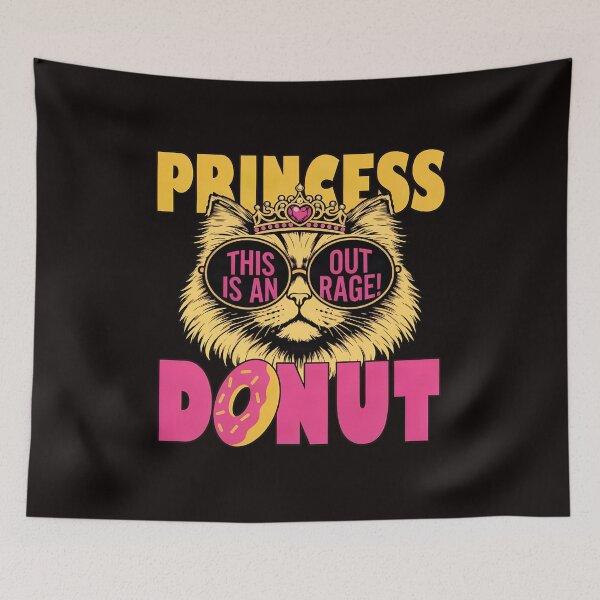 Item preview, Princess Cat Rage Donut Crown Sunglasses designed and sold by ShophiaCrafts.