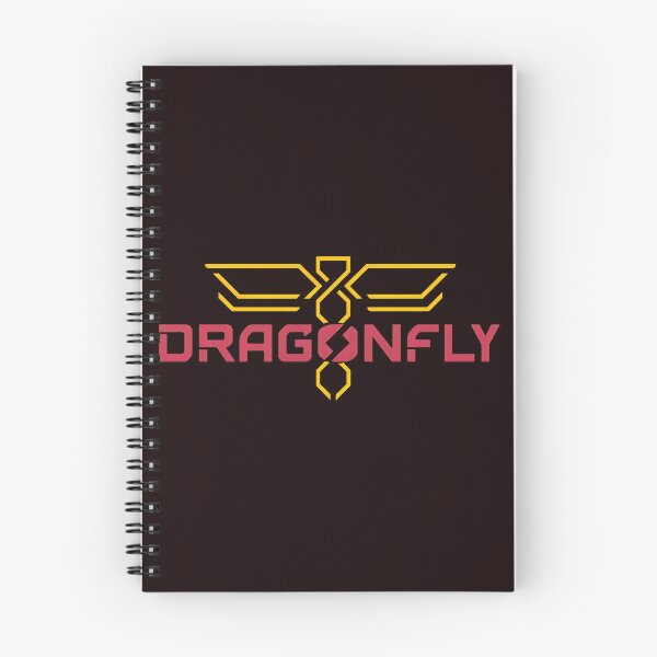 Item preview, Geometric Dragonfly Emblem Red Yellow Modern Symbol designed and sold by ShophiaCrafts.