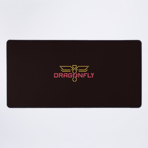 Item preview, Geometric Dragonfly Emblem Red Yellow Modern Symbol designed and sold by ShophiaCrafts.