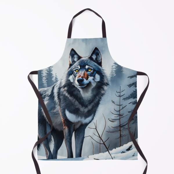 Item preview, Black Wolf Among Snowy Pines designed and sold by Gustavo Navarro.