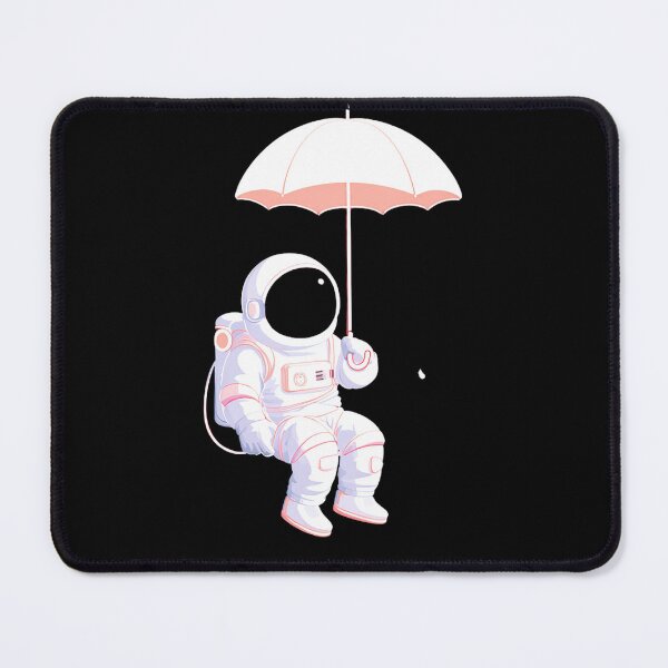 Item preview, Floating Astronaut Holding Umbrella – Cosmic Chill Vibes designed and sold by Alphakenon.