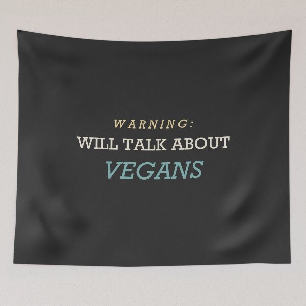 Item preview, Warning: Will Talk About Vegans - Vegan designed and sold by RetroThreadWorks.