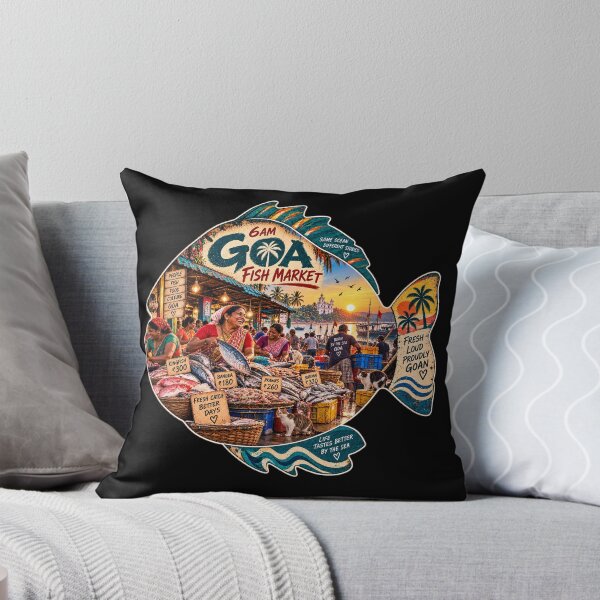 Item preview, Goa Fish Market — 6AM Fresh Catch designed and sold by Goanheartprints.