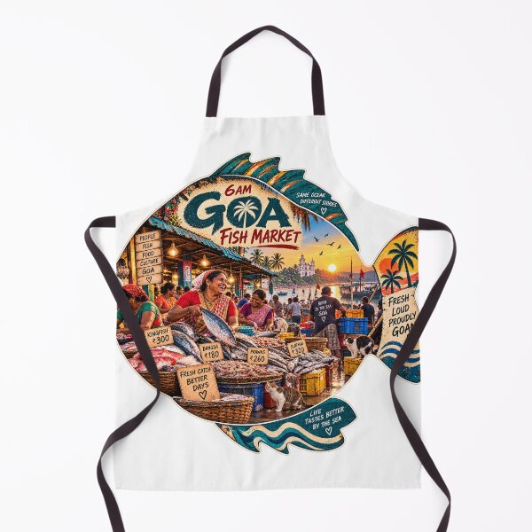 Item preview, Goa Fish Market — 6AM Fresh Catch designed and sold by Goanheartprints.