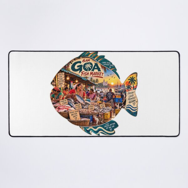 Item preview, Goa Fish Market — 6AM Fresh Catch designed and sold by Goanheartprints.