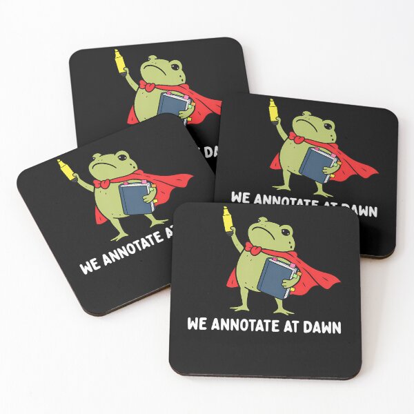 Item preview, We Annotate At Dawn English Teacher Funny Frog Reader designed and sold by smiadraspi.