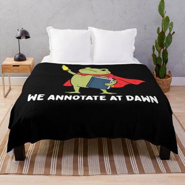 Item preview, We Annotate At Dawn English Teacher Funny Frog Reader designed and sold by smiadraspi.