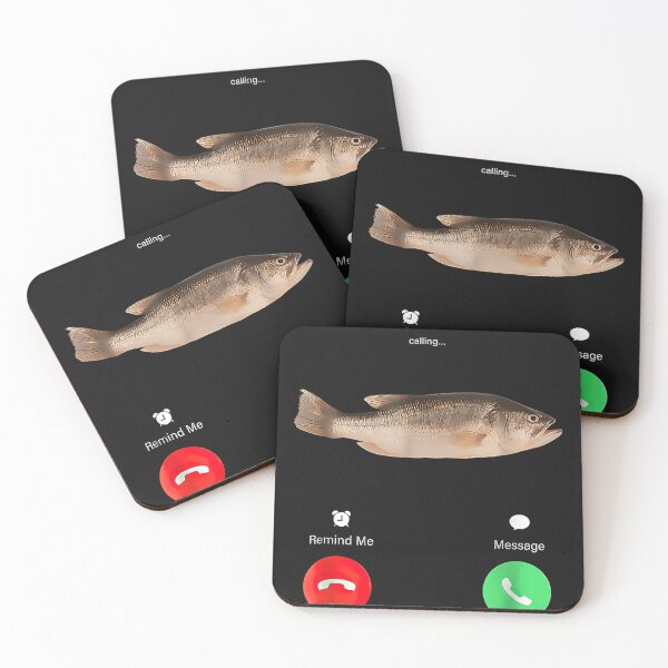 Item preview, Fih Calling Remind Me Message Decline Accept Phone Call Fish designed and sold by clothesNlife.