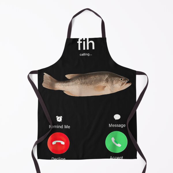Item preview, Fih Calling Remind Me Message Decline Accept Phone Call Fish designed and sold by clothesNlife.