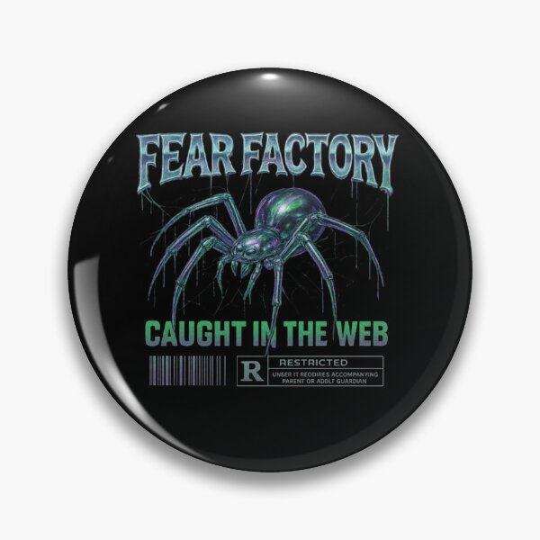 Item preview, Fear Factory – Chrome Spider Cyber Horror Streetwear  designed and sold by sherrillmoser.