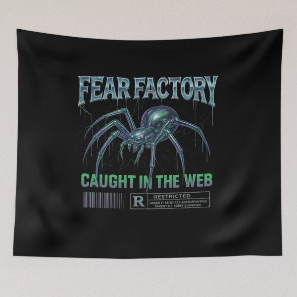 Item preview, Fear Factory – Chrome Spider Cyber Horror Streetwear  designed and sold by sherrillmoser.