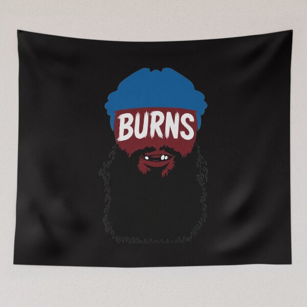 Item preview, BURNS Beard Blue Hair Funny Character  designed and sold by ShophiaCrafts.