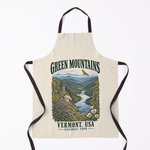 Item preview, Green Mountains, Vermont, USA [Vintage Illustration] designed and sold by elektronen.