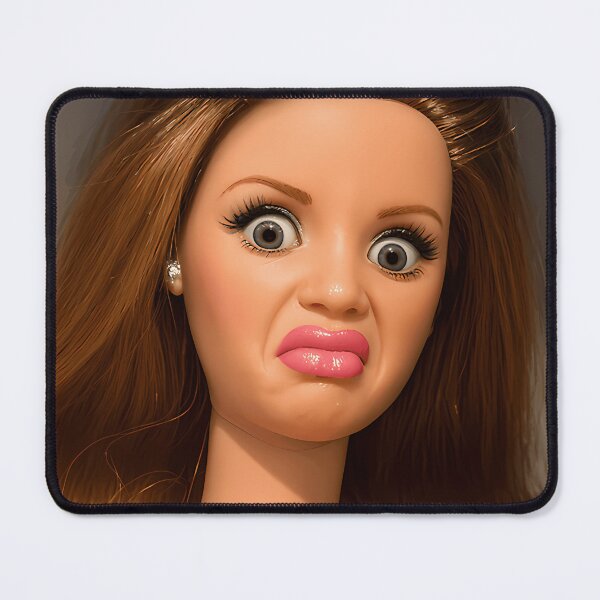 Item preview, Shocked Doll Face Meme Funny Reaction Graphic designed and sold by clothesNlife.