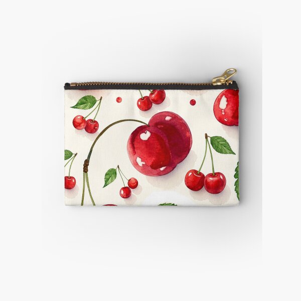 Item preview, Watercolor Cherry Pattern Red Fruit Aesthetic designed and sold by mashumallow.