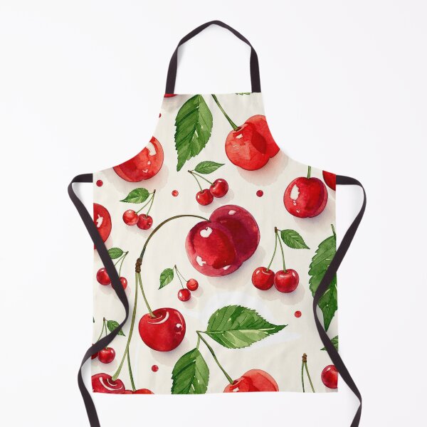 Item preview, Watercolor Cherry Pattern Red Fruit Aesthetic designed and sold by mashumallow.