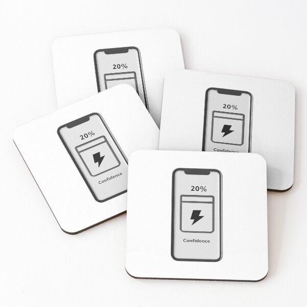 Item preview, Low Battery Confidence – Mental Health Minimalist Phone Design designed and sold by Alphakenon.