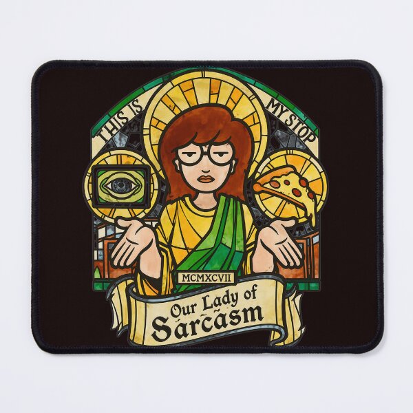 Item preview, Our Lady of Sarcasm Daria Stained Glass designed and sold by SilentCosmos.