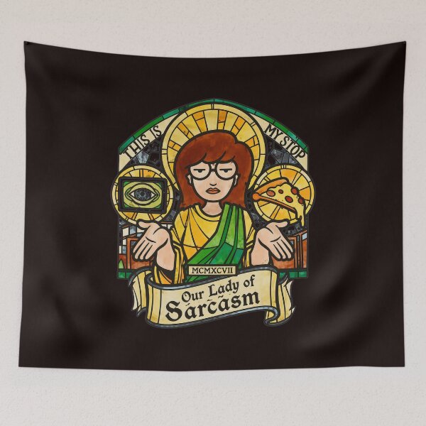 Item preview, Our Lady of Sarcasm Daria Stained Glass designed and sold by SilentCosmos.