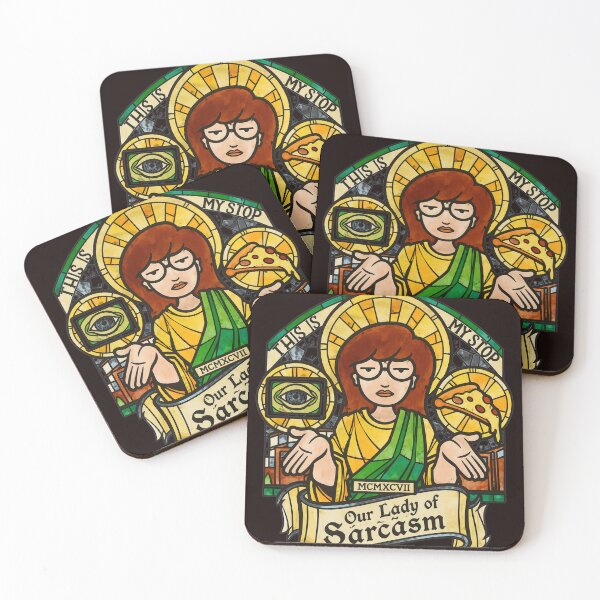 Item preview, Our Lady of Sarcasm Daria Stained Glass designed and sold by SilentCosmos.