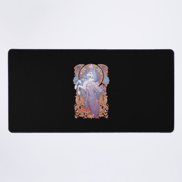 Item preview, Elegant Woman and Unicorn Art Nouveau Style designed and sold by FlorianZieme.
